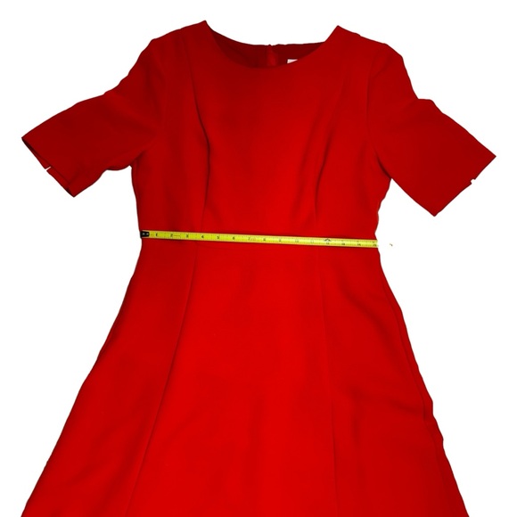 L. K. Bennett Red Cayla Midi Dress Size 10 - Picture 13 of 16